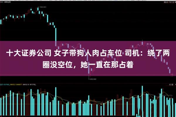 十大证券公司 女子带狗人肉占车位 司机：绕了两圈没空位，她一直在那占着